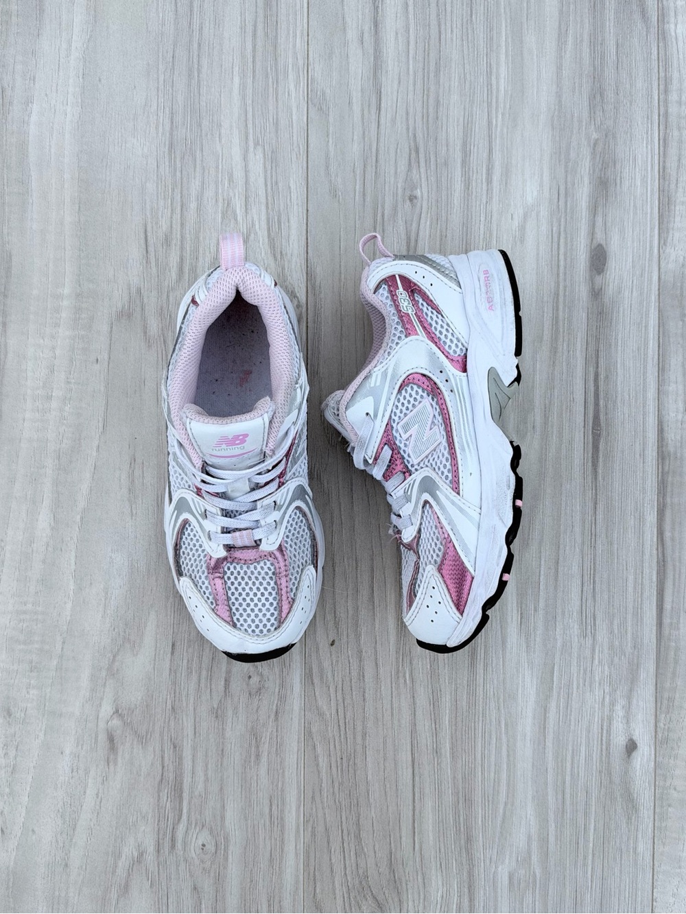 New Balance 530 Kids "White / Pink Sugar" running sneaker